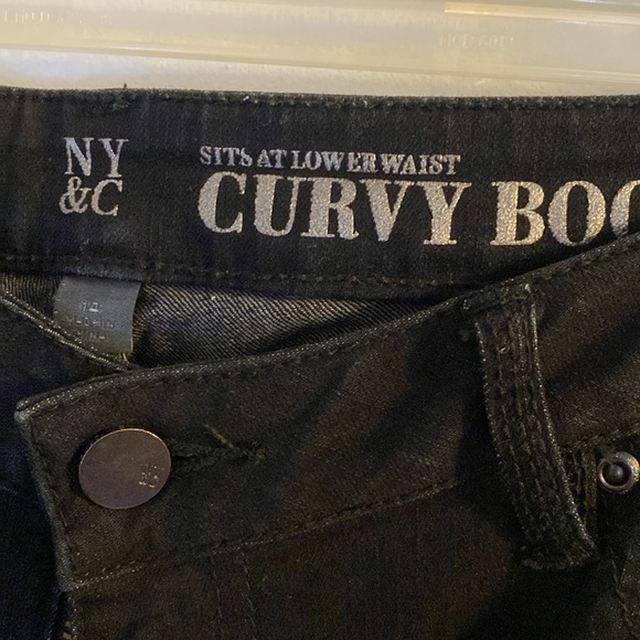 New York & Co Curvy Bootcut Black jeans. Size 14 - Picture 5 of 5